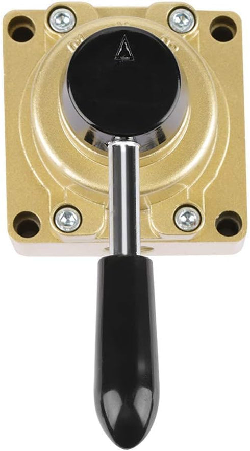 Hilitand HV-03 Rotary Lever Hand Valve, G3/8 Control Valve, 3 Positions 4 Ways Pneumatic Air Flow Control
