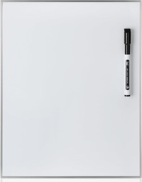 Mr. Pen Dry Erase Board, 14” x 11”, Magnetic White Board with Silver Aluminum Frame and Black Marker