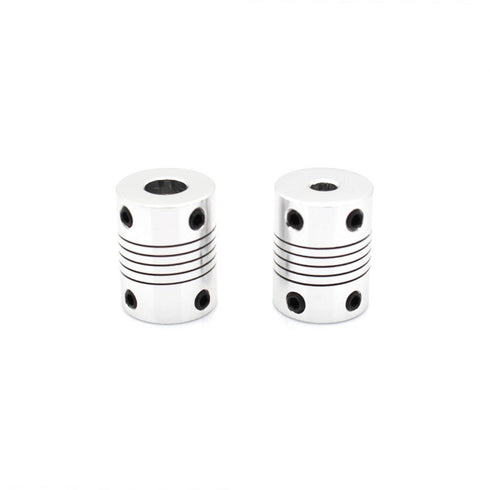 2PCs Flexible Couplings 5mm to 8mm for NEMA 17 Shaft and T8 Lead Screw for RepRap 3D Printer or CNC Machine