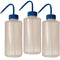 1000ml Wash Bottle, Wide Mouth with Blue Closure, LDPE, Karter Scientific (Pack of 3)