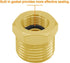 Joywayus 4PCS Brass Reducer Faucet Connector, 1/2 G Male to 3/8 Compression Female Thread Bushing Pipe Fitting