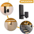 Bulb VILLCASE Vintage Iron Wall Sconce Lamp Retro Wall Light Fixture for Living Room and Bedroom No Included Stylish