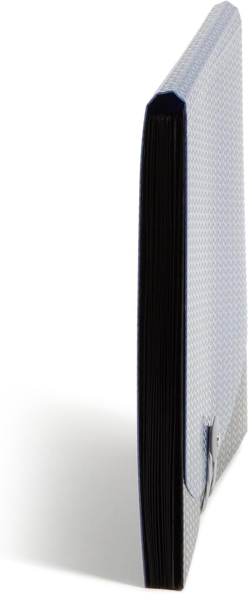 Smead Poly Frequency Expandable File Folders, Letter Size, 12 Pockets, Blue/Black (70863)