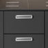 Generic silver-201mm) Cabinet Handle Modern Minimalist Matte Silver Drawer Wardrobe Aluminum Alloy Handle Bedside Table