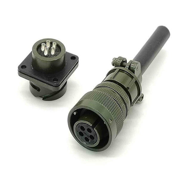 Bayonet Series 5 Pin MS3106A14S-5 Female Plug and MS3102A14S-5 Male Socket Connector