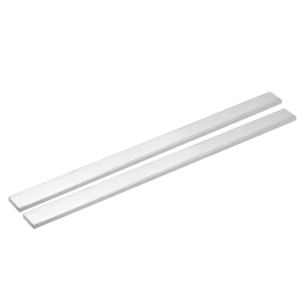 uxcell 2Pcs Square Aluminum Flat Bar, 1/4" Thick 0.8" Width 12" Length, T6511 Solid New Mill Stock for Industrial
