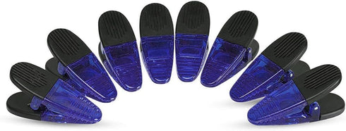 Thick Plastic Clips with Neodymium Magnet, 3-1/4" Length, Durable All-Purpose (Purple)