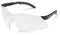 Gateway Safety 14GB80 Hawk Wraparound Safety Glasses, Clear Lens, Black Temple