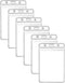 Vertical ID Badge Holders, Waterproof Clear Plastic Holder for RFID/Proximity/Swipe Cards or Credit Cards (6Pcs,