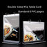 Rikyo 6 Pages-12 (Horizontal-4x6) Acrylic Sign Holder,Table Card Multi-Page Flip Display Sides,T Shape Double-Sided