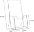 NIUBEE 6 Pack Acrylic Bi-fold Brochure Holder, Clear Plastic Countertop Organizer