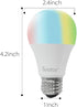 Bulb,E26 6.5W Dimmable AvatarControls Wifi Smart LED RGB Multi-color Changing Home Light,Compatible with Alexa/Google
