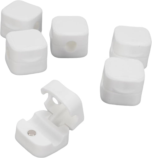 6pcs Yosoo Magnetic Cable Clips Cord Holder, Desk Cable Management Adhesive, Wire Holder, for Home Office Car