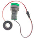 3pcs Digital Display AC Current Indicator, 22mm Round Head LED Current Tester 0~100A Ammeter Monitor in Green, Red,
