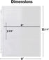 Dunwell Binder Currency Sleeves for Collectors - 25 Pack, Acid-Free 3-Pocket Clear Plastic Refill Pages for Currency