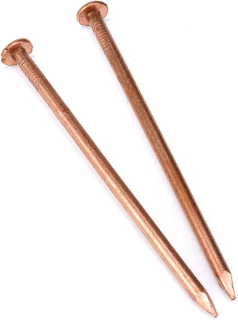 MY MIRONEY 10 Pack Solid Copper Nail Spikes, 4 Inch for Slating & Roofing