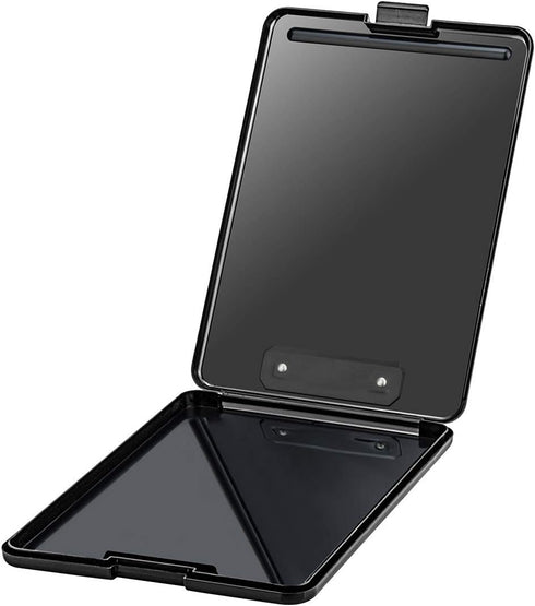 ZCZN Plastic A4 Form Storage Box, Clipboard Case for School, Utility, Office, Medical Personnel, Black