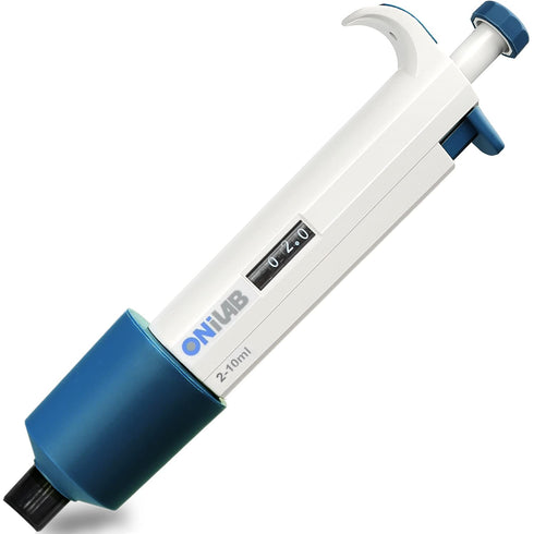 ONiLAB 2-10ML Lab Micropipette, Single Channel, Adjustable Volume Pipette, High Precision, Autoclavable