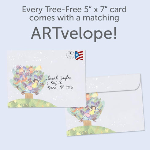 Tree-Free Greetings Season's Greeting Cards - 10 Artful Designs with Matching Envelopes, 100% Recycled Paper