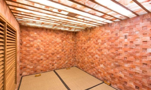 Generic 8x4x2 pack 6 Himalayan Salt Bricks for Wall - Size of | Himalayan Pink Salt Bricks for Home | Salt Tiles