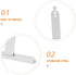 8pcs Universal Roller Shutter Hanger Strip with Screw Holes, Roller Shutter Slat Connector Clips, Metal Hardware Kit