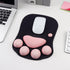 WESAPPINC Cat Paw Mouse Pad - Soft Silicone Wrist Support Ergonomic Non-Slip Mousepad for Office (Black Cherry)