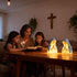 Generic Virgin Mary LED Devotional Table Lamp,Virgin Mary Prayer Night Light,Elegant Religious Statue Lamp,Handmade