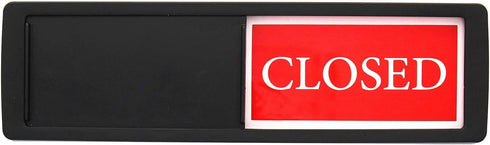 Open Closed Sign for Business Door, Privacy Slide Door Sign Indicator for Storefront, Restroom, Office, Restaurants