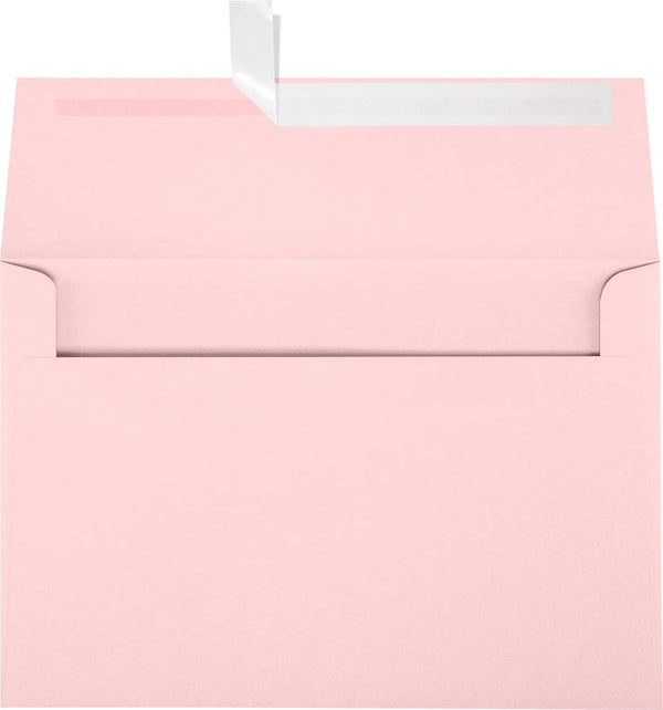 LUXPaper A8 Invitation Envelopes | Candy Pink | Peel & Press | 5 1/2" x 8 1/8" | 80lb. Text | 50 Qty