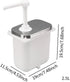 2.5L Sauce Pump Bottle, Sauce Dispenser, Single Head Pump, Condiment Dispensing Tool Condiment Pump Dispenser for Syrup