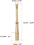 2pcs Mini Bracelet Screwdriver 4mm Titanium Steel Slotted Screw Driver with 5mm Width Non-slip Handle for Bracelet Repair Screwdriver Tools, Gold Tone