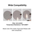 BE-TOOL 50pcs 50mm, 0.45m, PM10 Glass Fibre Microporous Filter Membrane, Diameter Aperture Air Membrane Filters for TPS