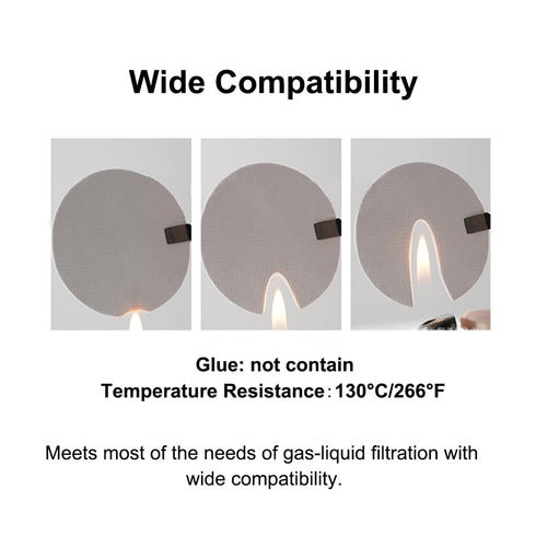 BE-TOOL 50pcs 47mm, 0.22m, PM10 Glass Fibre Microporous Filter Membrane, Diameter Aperture Air Membrane Filters for TPS