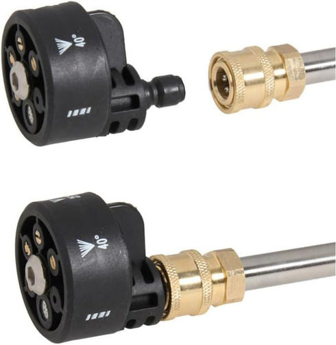RecDec Nozzle 1/4 inch 6 1 Nozzles Cordless Pressure Washer Spray Tips with Quick Connect in Adjustable for Cordless