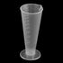 YXQ 2 Pcs 100mL Plastic Graduated Measuring Cup, Capacity Beaker, Cone Shape Round Base for Labs Kitchen Clear