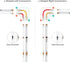 3pin 10mm 4pcs 5 3Pin WS2811 630LED/m WS2814 784LED/m BTF-LIGHTING FCOB COB Solderless Connector Kit Strip to Strip