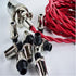 20 Retro Metal Pcs Strain Relief Cord Connector Pendant Lighting Cord,PRUNLLA Aluminum Threaded Cord Grip Wire Clamp