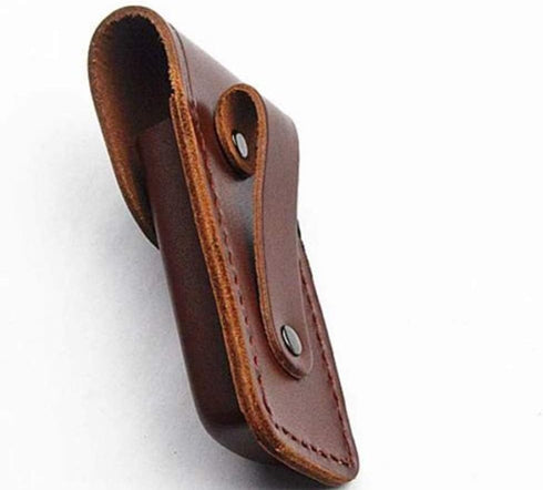 Snap Fastener Hunt Holder Pocket Knife Sheath, Artificial Leather Multi Tool Case for Outdoor Camping