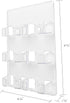 deflecto 6-Pocket Business Card Holder, Clear, Holds 480 Cards, 8.5 x 1.63 x 9.75