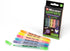 Micador Dark Arts Neon Glow Scented Highlighters, 6-Color Set, Kids Coloring & Drawing, Glows Under Blacklight, Ages 5+