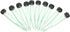 Haiyou 50pcs Floral Water Vials for Fresh Flowers Hydroponic Container Tubes for Easy Flower Arrangements Single Stem