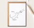 SNMDesigns Thank You Cat Card - Perfect for Vets & Cat Lovers - Cute Kitten Design