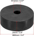 PATIKIL Multi Purpose Rubber Spacer, 6 Pcs 2.4"OD 0.47"ID 0.8"Thickness Neoprene Round Anti-Vibration Isolation Pads Isolator Rubber Bushings Spacer Washer for HVAC Bolts Car Accessories