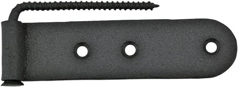 Renovators Supply Manufacturing Black Wrought Iron Shutter Strap Hinge 4 in Galvanized