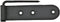 Renovators Supply Manufacturing Black Wrought Iron Shutter Strap Hinge 4 in Galvanized