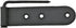 Renovators Supply Manufacturing Black Wrought Iron Shutter Strap Hinge 4 in Galvanized