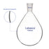 Borosilicate Glass Single Neck Recovery Flask, 1000 ml Rotary Evaporator Flask with 24/40 Outer Joint