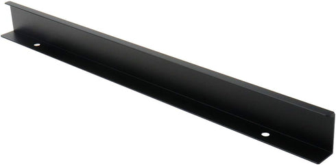LC LICTOP 6pcs Black Mount Finger Edge Pull, 350mm/13.78" Concealed Handle for Home Kitchen Door, Hole Distance: