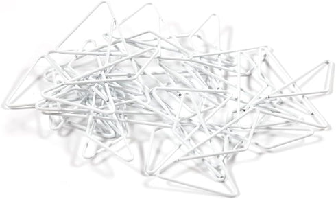 JAM PAPER Colorful Butterfly Clips, White Paper Clamps, 15/Pack