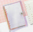 Index Tabs for A5/A6 6-Holes Cover Round Ring View Binder File Folder Loose Leaf Sheet Protectors (Laser Cover,
